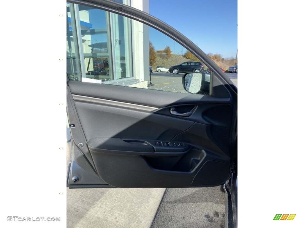 2020 Civic LX Hatchback - Polished Metal Metallic / Black photo #10