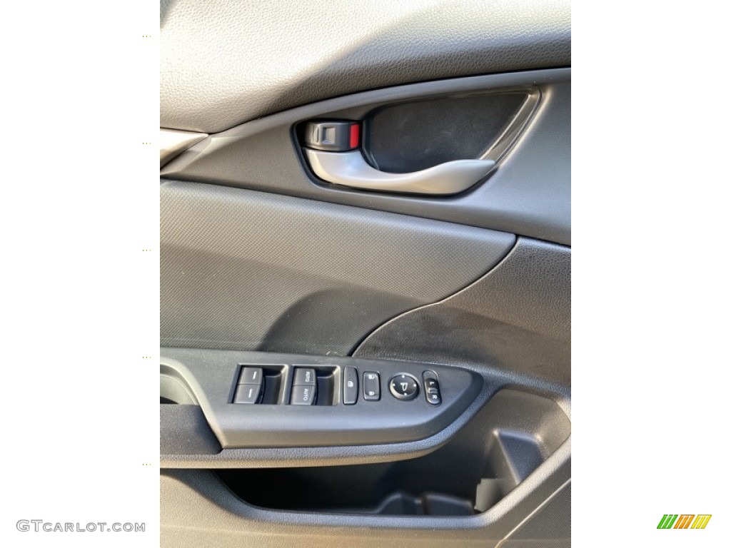 2020 Civic LX Hatchback - Polished Metal Metallic / Black photo #11
