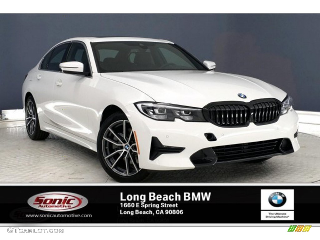 2020 3 Series 330i Sedan - Alpine White / Black photo #1