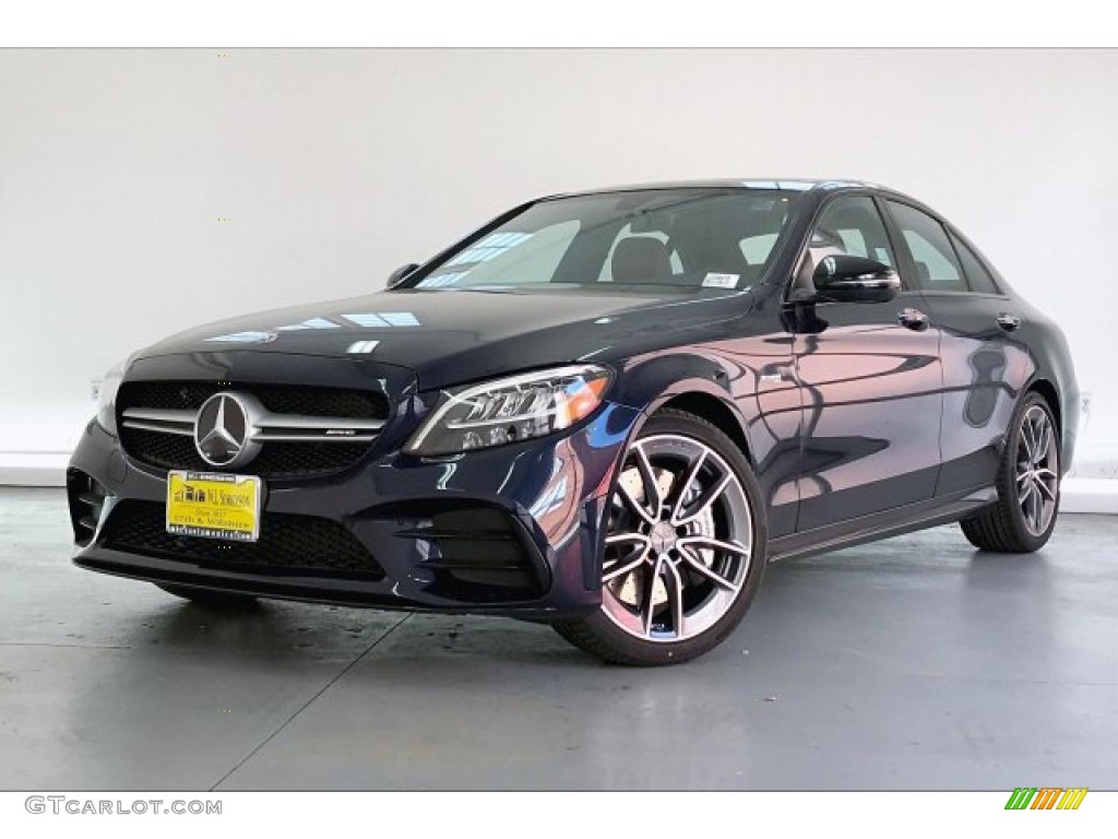 2020 C AMG 43 4Matic Sedan - Lunar Blue Metallic / Saddle Brown/Black photo #12