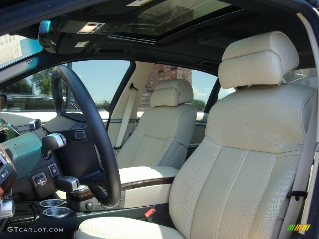 2007 7 Series 750Li Sedan - Monaco Blue Metallic / Beige photo #9