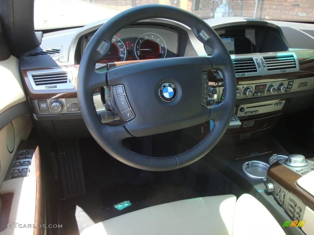 2007 7 Series 750Li Sedan - Monaco Blue Metallic / Beige photo #11