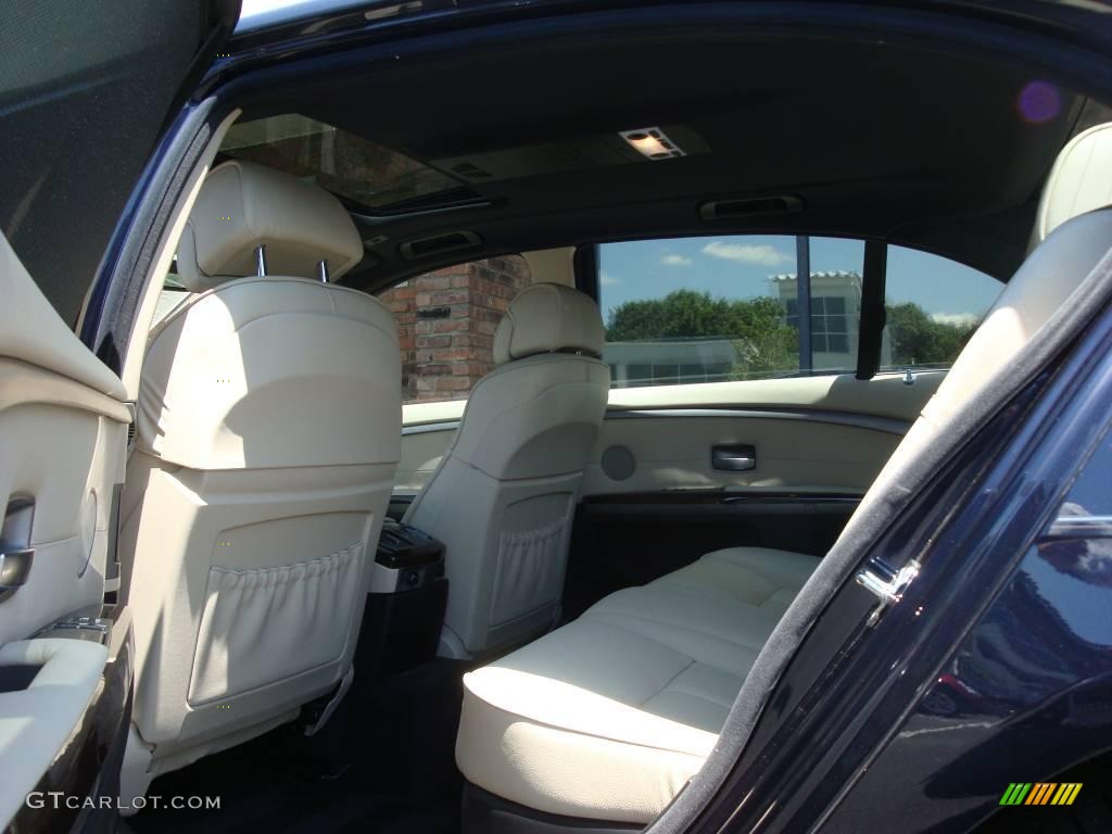 2007 7 Series 750Li Sedan - Monaco Blue Metallic / Beige photo #12