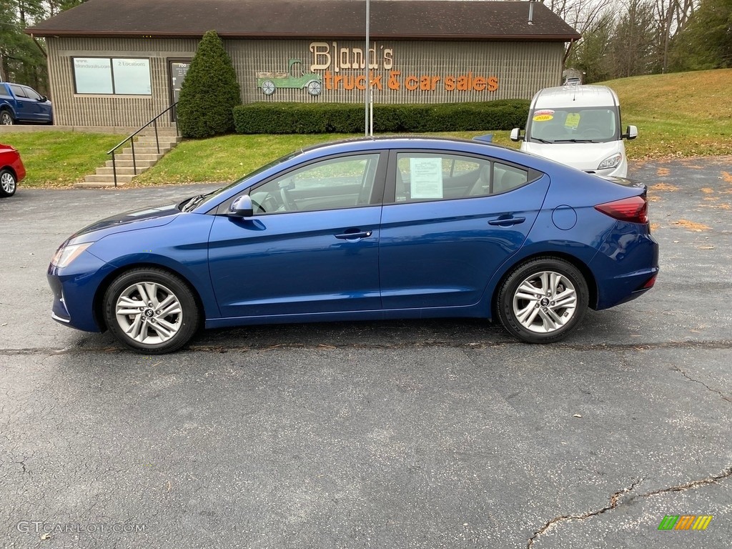 2019 Elantra SEL - Lakeside Blue / Gray photo #1