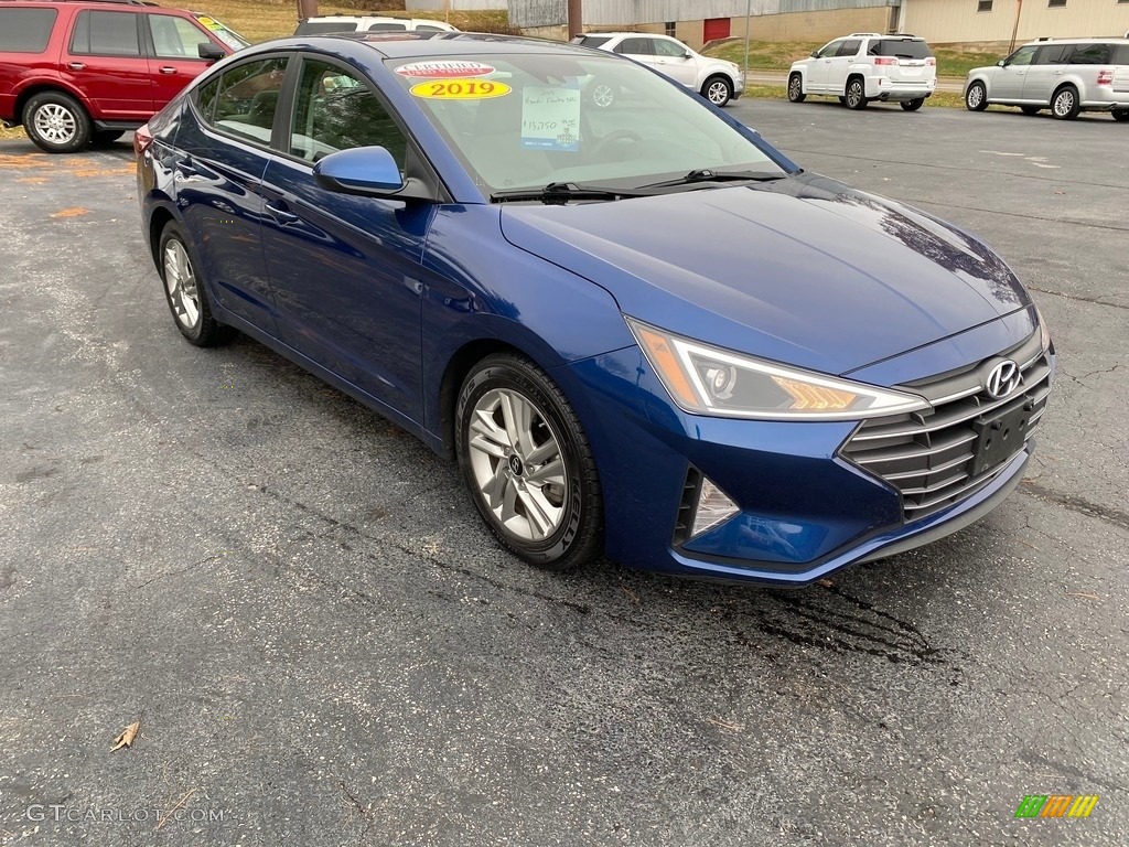 2019 Elantra SEL - Lakeside Blue / Gray photo #4