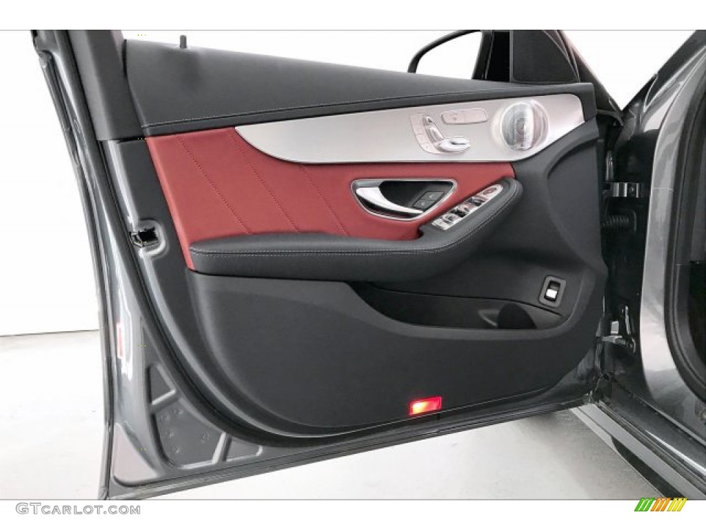 2020 C AMG 43 4Matic Sedan - Selenite Grey Metallic / Cranberry Red/Black photo #25