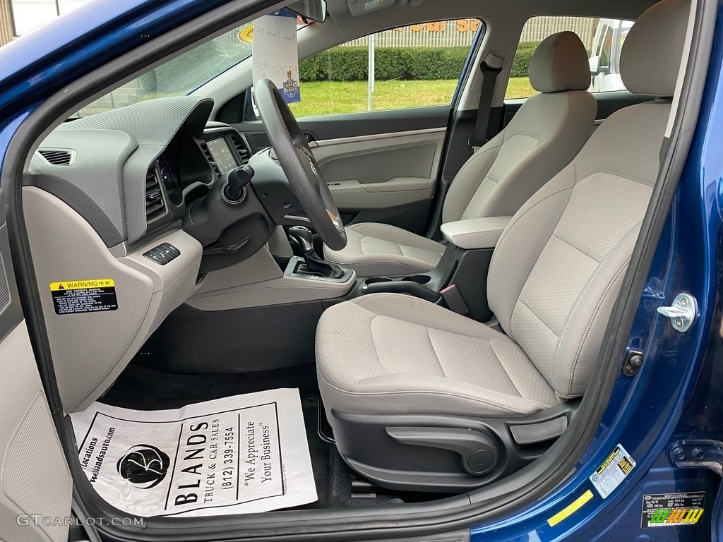 2019 Elantra SEL - Lakeside Blue / Gray photo #13