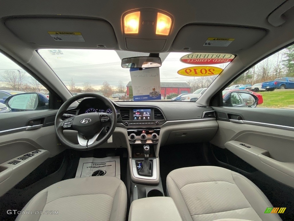 2019 Elantra SEL - Lakeside Blue / Gray photo #14