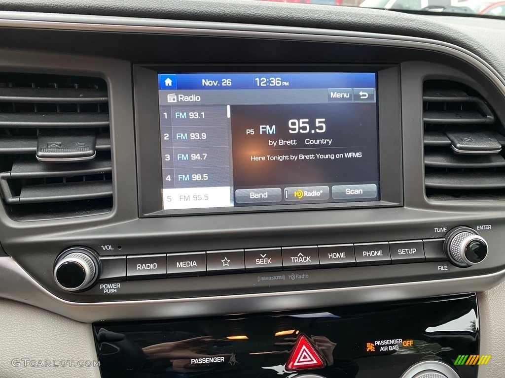 2019 Elantra SEL - Lakeside Blue / Gray photo #26