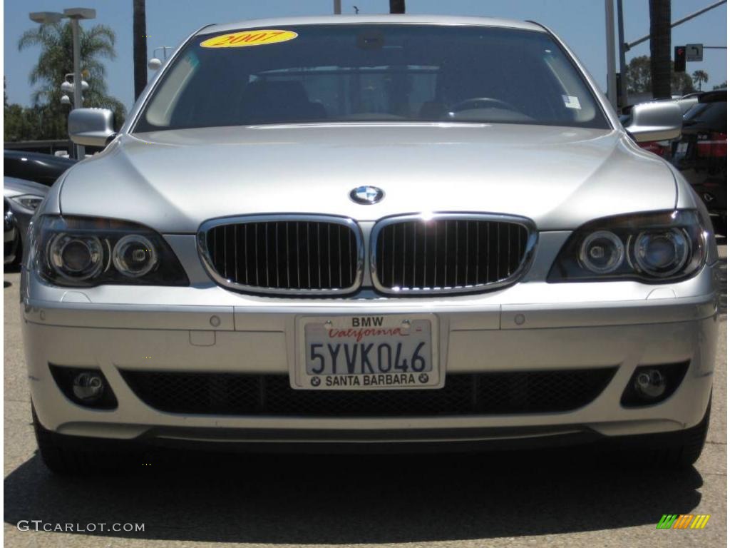 2007 7 Series 750Li Sedan - Titanium Silver Metallic / Black photo #2