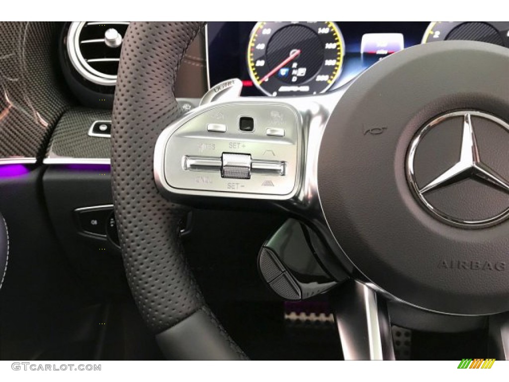 2020 Mercedes-Benz E 63 S AMG 4Matic Sedan Black Steering Wheel Photo #136232089