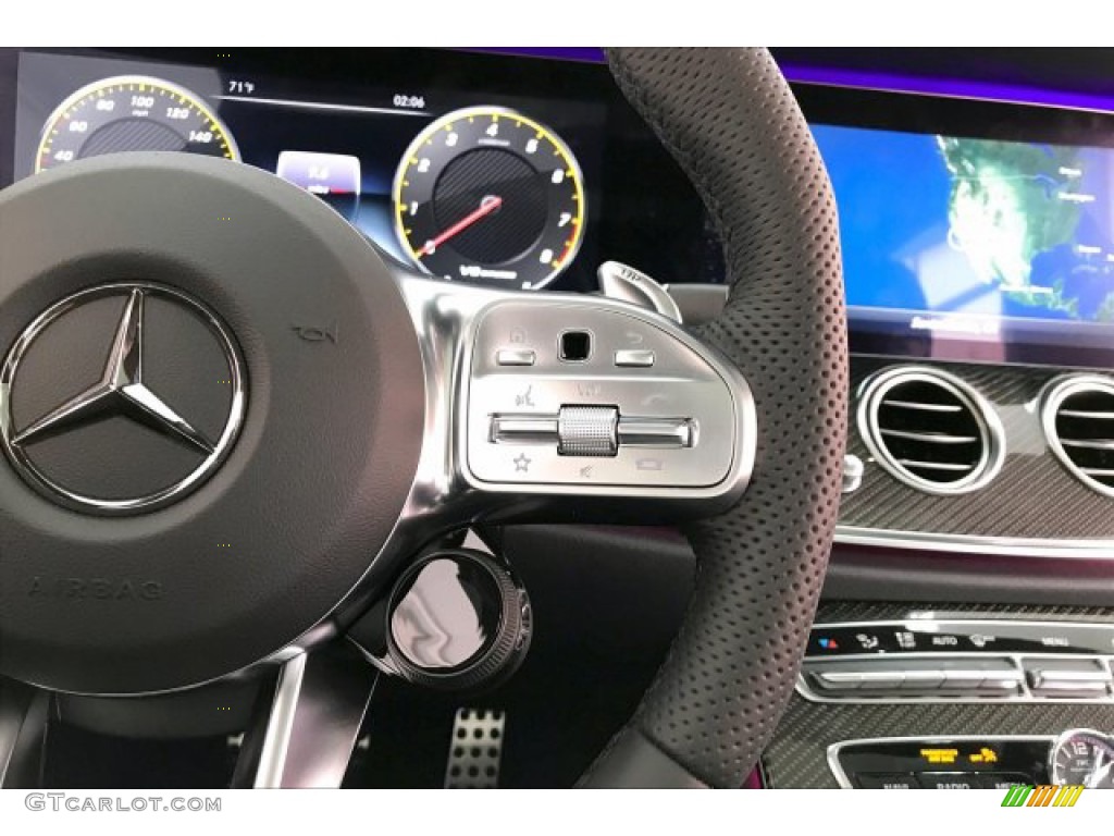 2020 Mercedes-Benz E 63 S AMG 4Matic Sedan Black Steering Wheel Photo #136232096