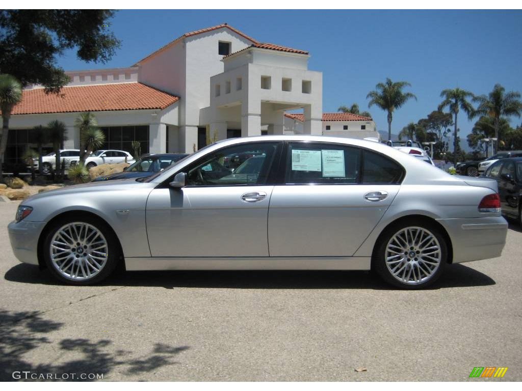 2007 7 Series 750Li Sedan - Titanium Silver Metallic / Black photo #4
