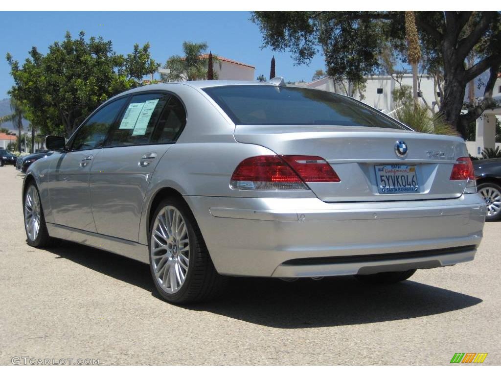 2007 7 Series 750Li Sedan - Titanium Silver Metallic / Black photo #5