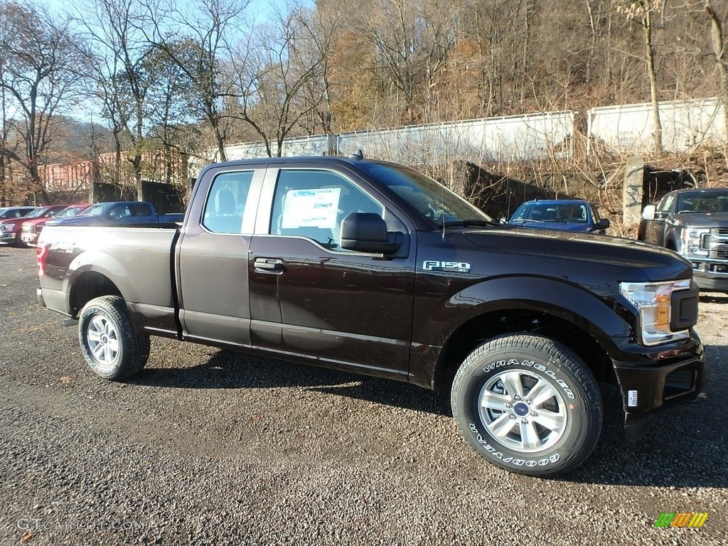 2020 F150 XL SuperCab 4x4 - Magma Red / Medium Earth Gray photo #8