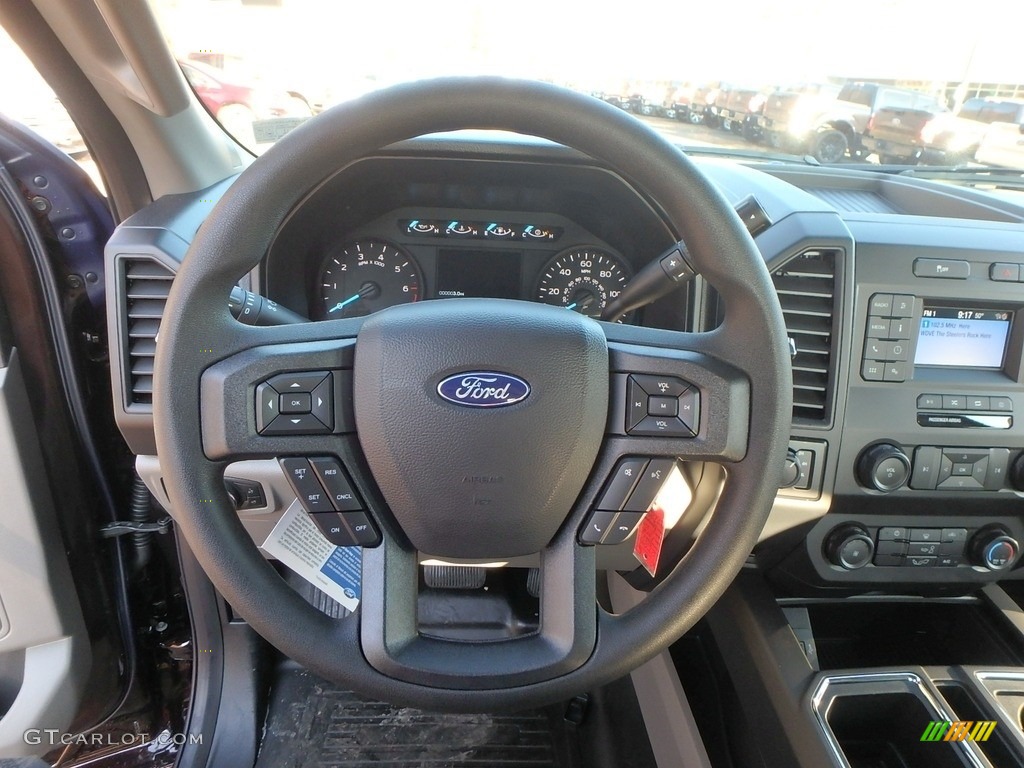 2020 Ford F150 XL SuperCab 4x4 Medium Earth Gray Steering Wheel Photo #136232804