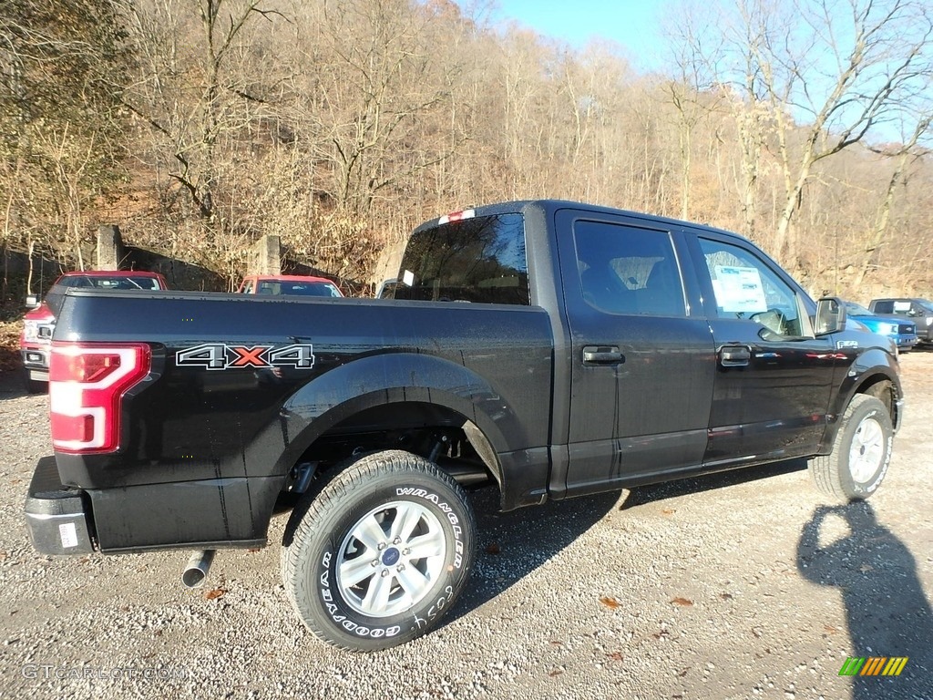 2020 F150 XLT SuperCrew 4x4 - Agate Black / Medium Earth Gray photo #2