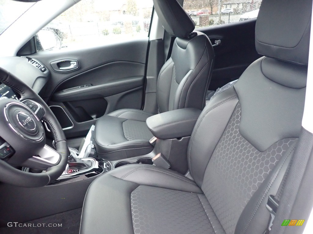 Black Interior 2020 Jeep Compass Latitude 4x4 Photo #136235828