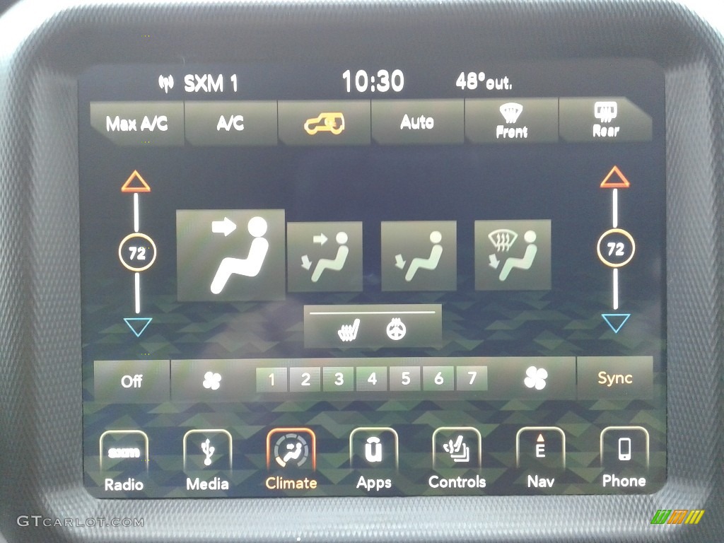 2019 Jeep Wrangler Unlimited MOAB 4x4 Controls Photo #136236098