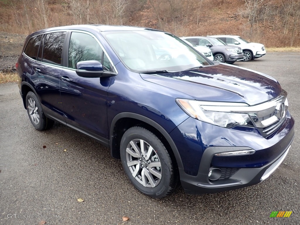 Obsidian Blue Pearl 2020 Honda Pilot EX-L AWD Exterior Photo #136236278