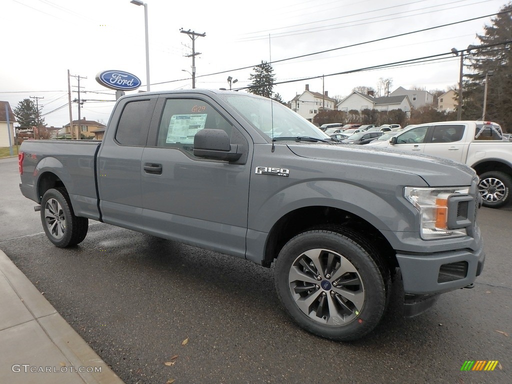 Abyss Gray 2019 Ford F150 STX SuperCab 4x4 Exterior Photo #136236542