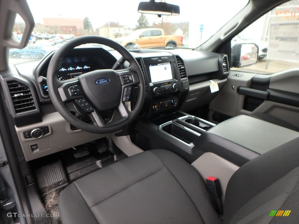 Black Interior 2019 Ford F150 STX SuperCab 4x4 Photo #136236824