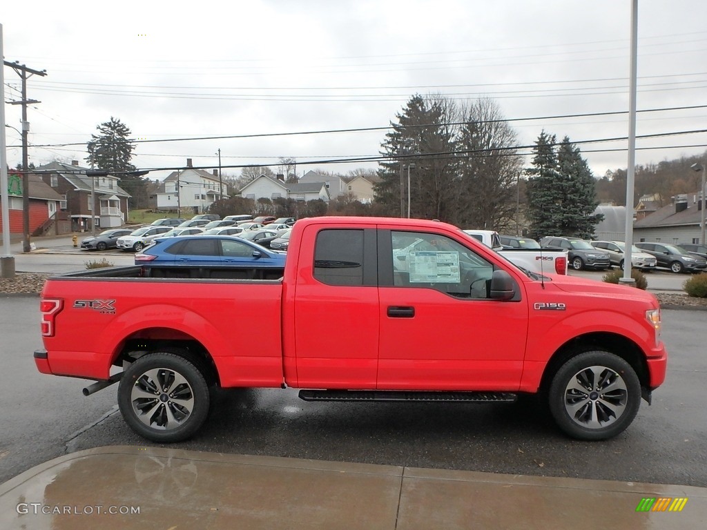 Race Red 2019 Ford F150 STX SuperCab 4x4 Exterior Photo #136237043
