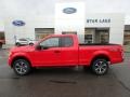 2019 Race Red Ford F150 STX SuperCab 4x4  photo #8