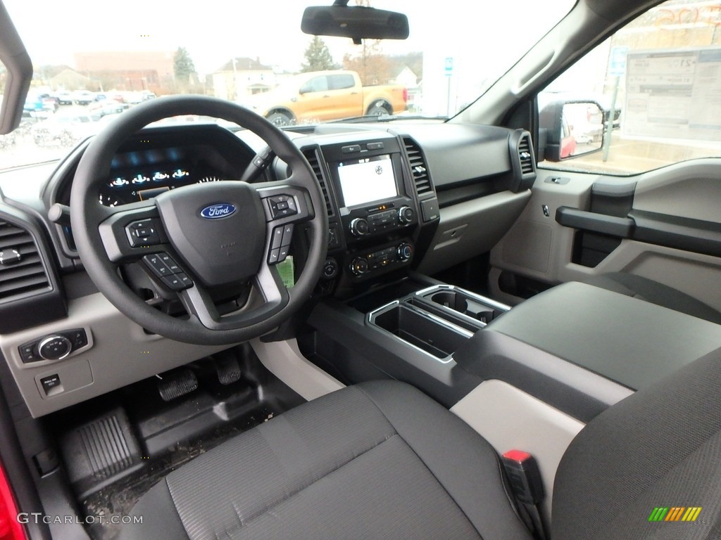 Black Interior 2019 Ford F150 STX SuperCab 4x4 Photo #136237292