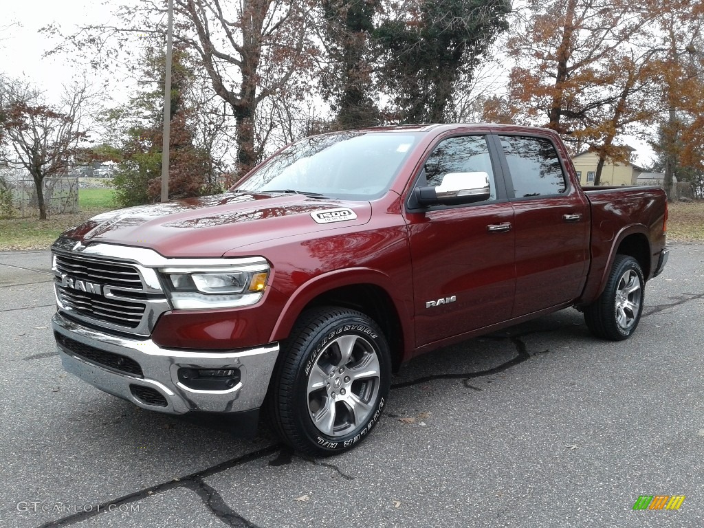 2020 1500 Laramie Crew Cab 4x4 - Delmonico Red Pearl / Black photo #2