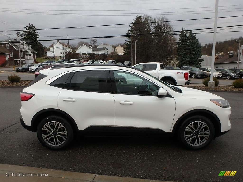 Star White Metallic Tri-Coat 2020 Ford Escape SEL 4WD Exterior Photo #136238543