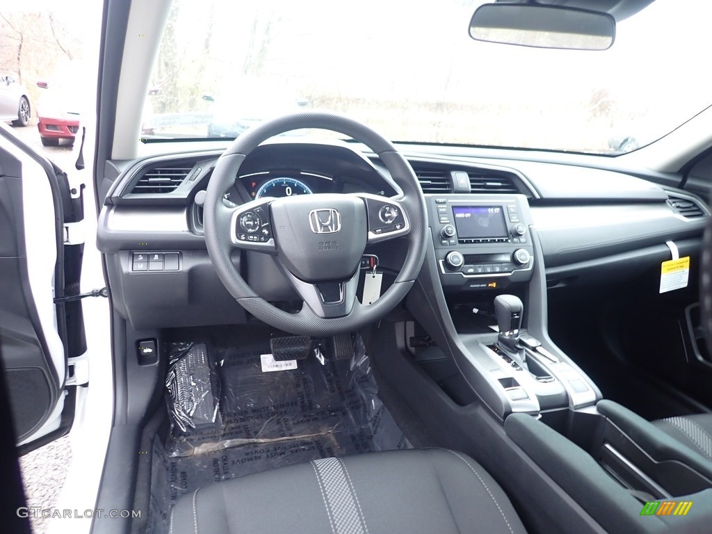 2020 Honda Civic LX Sedan Black Dashboard Photo #136238570