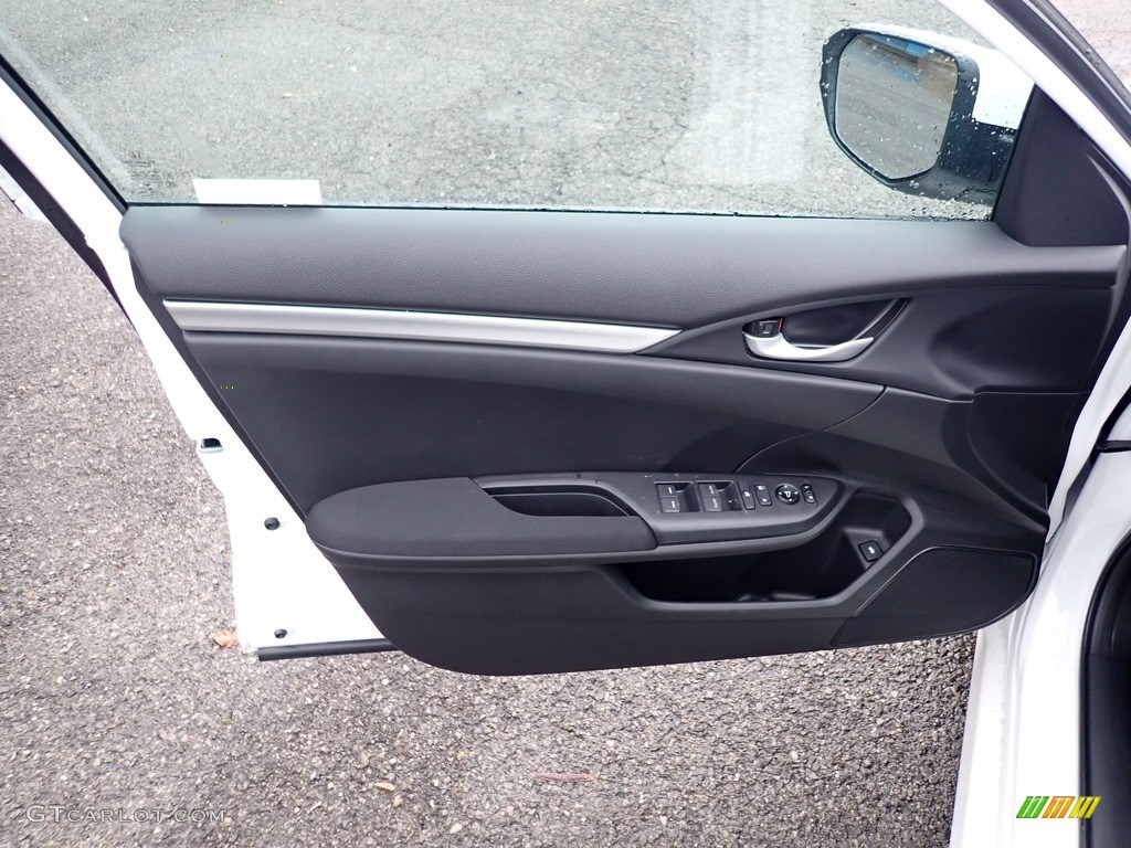 2020 Honda Civic LX Sedan Black Door Panel Photo #136238597