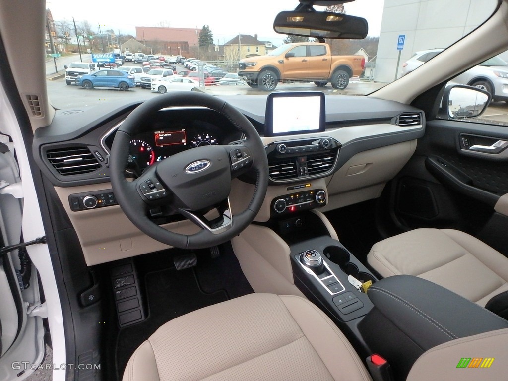 Sandstone Interior 2020 Ford Escape SEL 4WD Photo #136238786