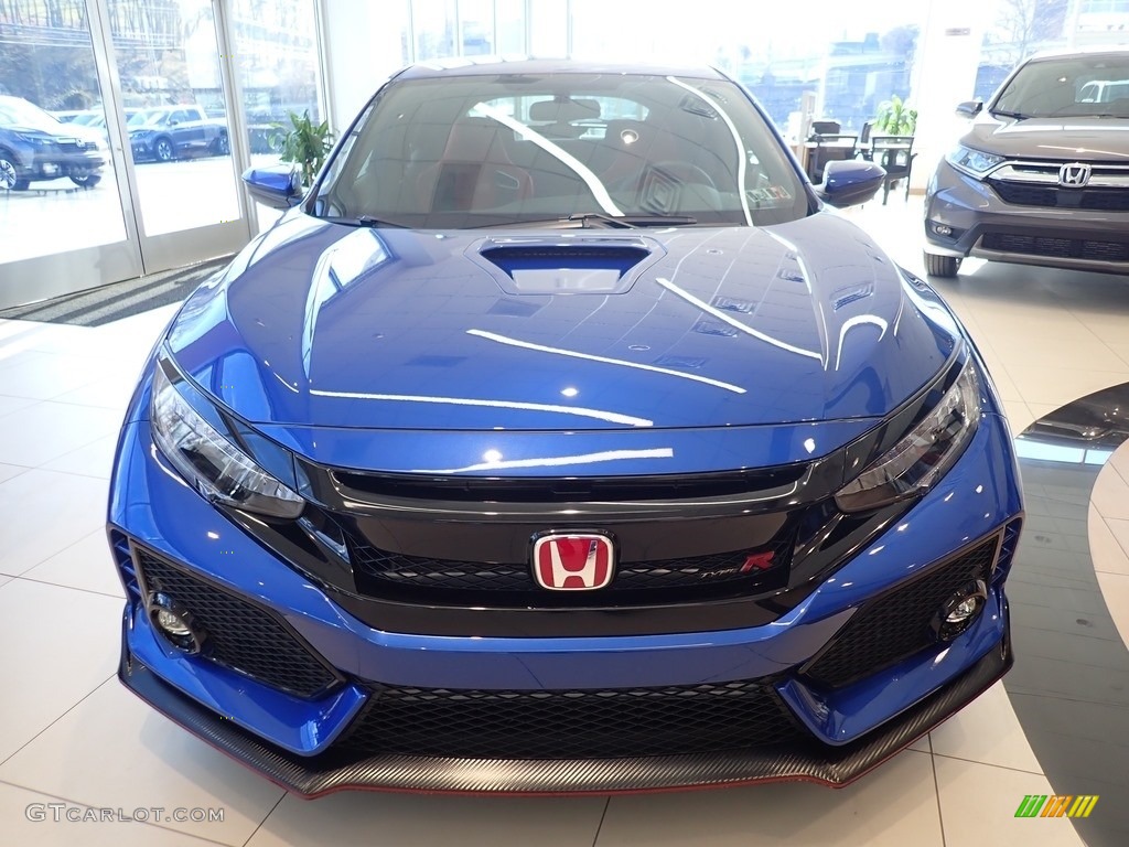 Agean Blue Metallic 2019 Honda Civic Type R Exterior Photo #136238888
