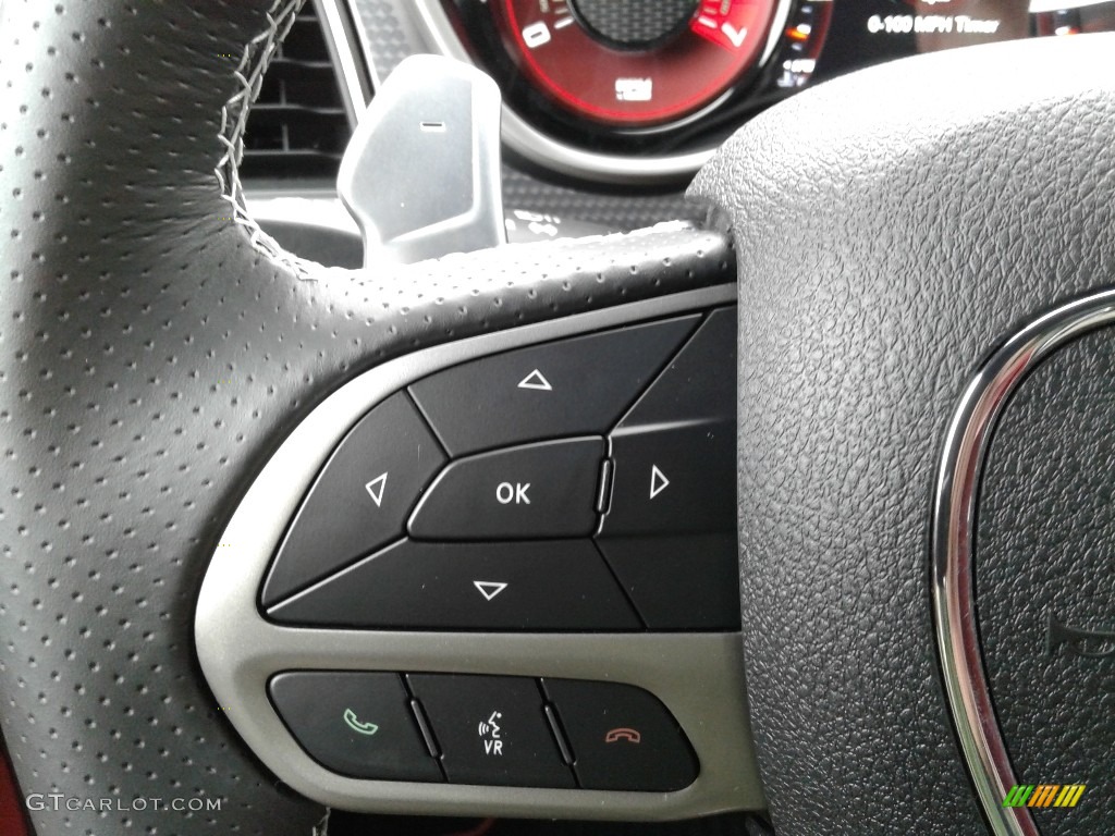 2019 Dodge Challenger SRT Hellcat Redeye Widebody Demonic Red/Black Steering Wheel Photo #136239467