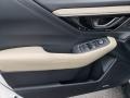 Warm Ivory 2020 Subaru Outback 2.5i Limited Door Panel
