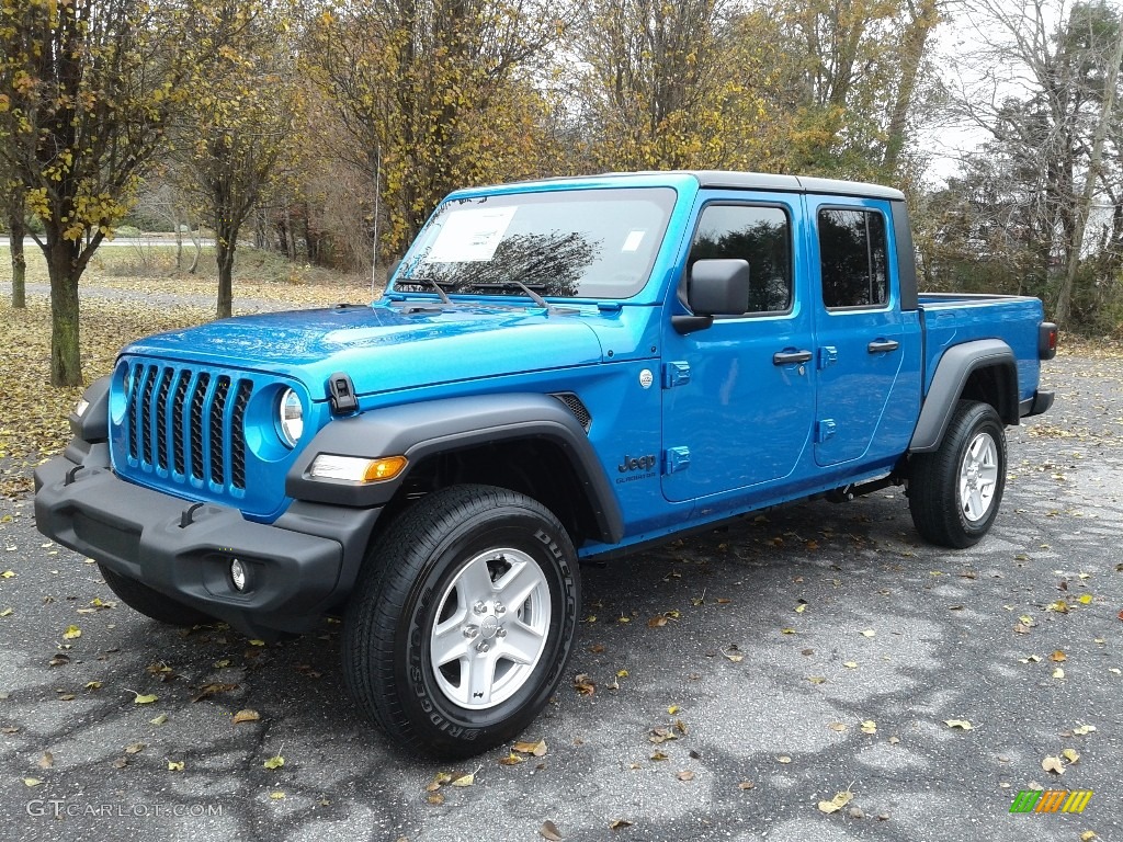 Hydro Blue Pearl 2020 Jeep Gladiator Sport 4x4 Exterior Photo #136240193