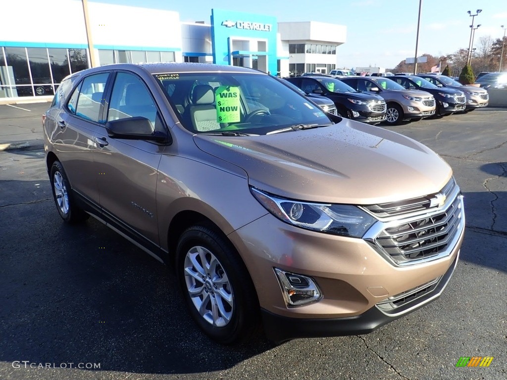 2019 Equinox LS - Sandy Ridge Metallic / Medium Ash Gray photo #8