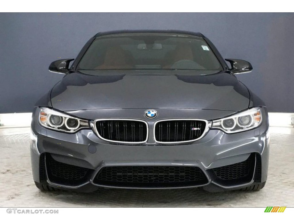 2017 M4 Coupe - Mineral Grey Metallic / Sakhir Orange/Black photo #2