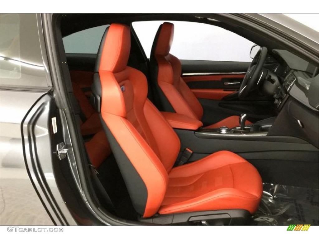 2017 M4 Coupe - Mineral Grey Metallic / Sakhir Orange/Black photo #6