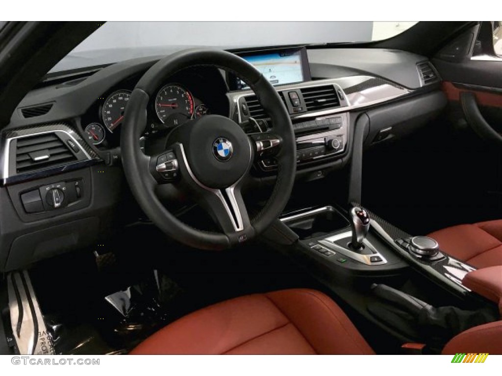 2017 M4 Coupe - Mineral Grey Metallic / Sakhir Orange/Black photo #17