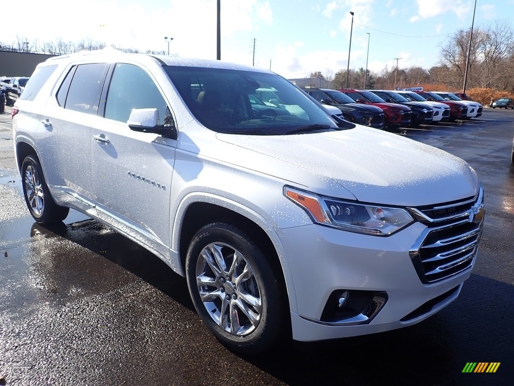 2020 Traverse High Country AWD - Iridescent Pearl Tricoat / Jet Black/­Loft Brown photo #7