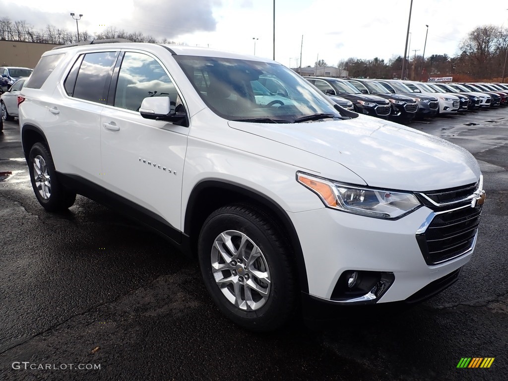 Summit White 2020 Chevrolet Traverse LT AWD Exterior Photo #136244444