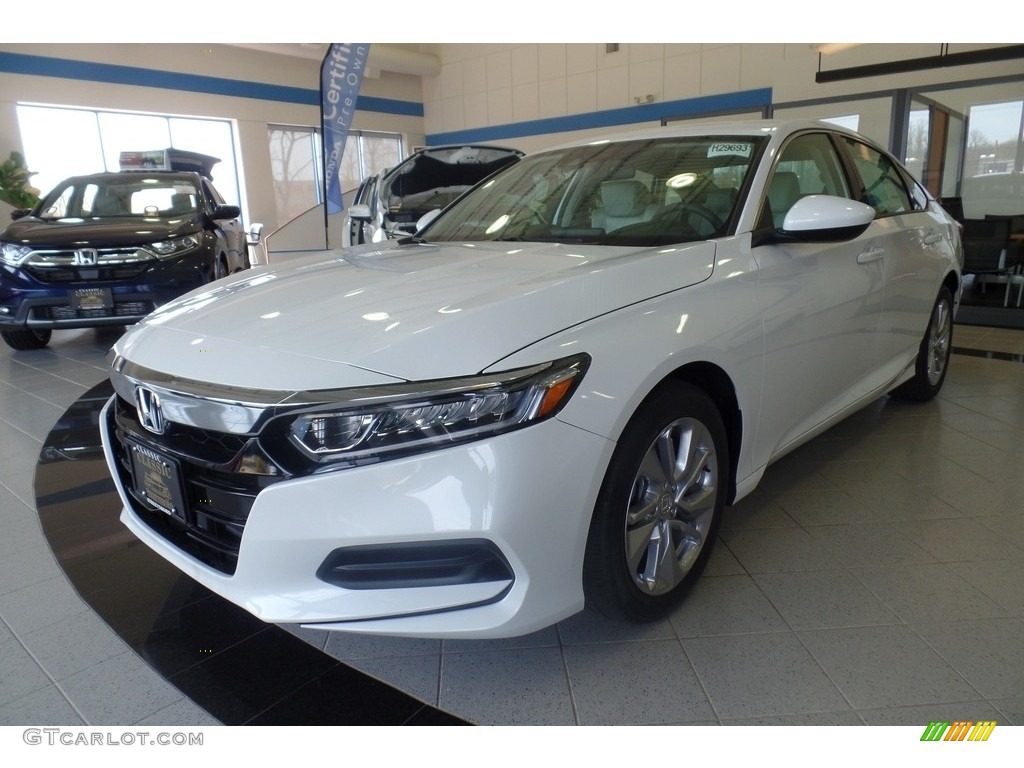 2020 Accord LX Sedan - Platinum White Pearl / Ivory photo #1