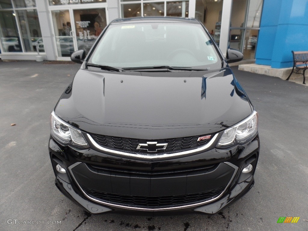 2020 Sonic Premier Hatchback - Mosaic Black Metallic / Jet Black photo #2