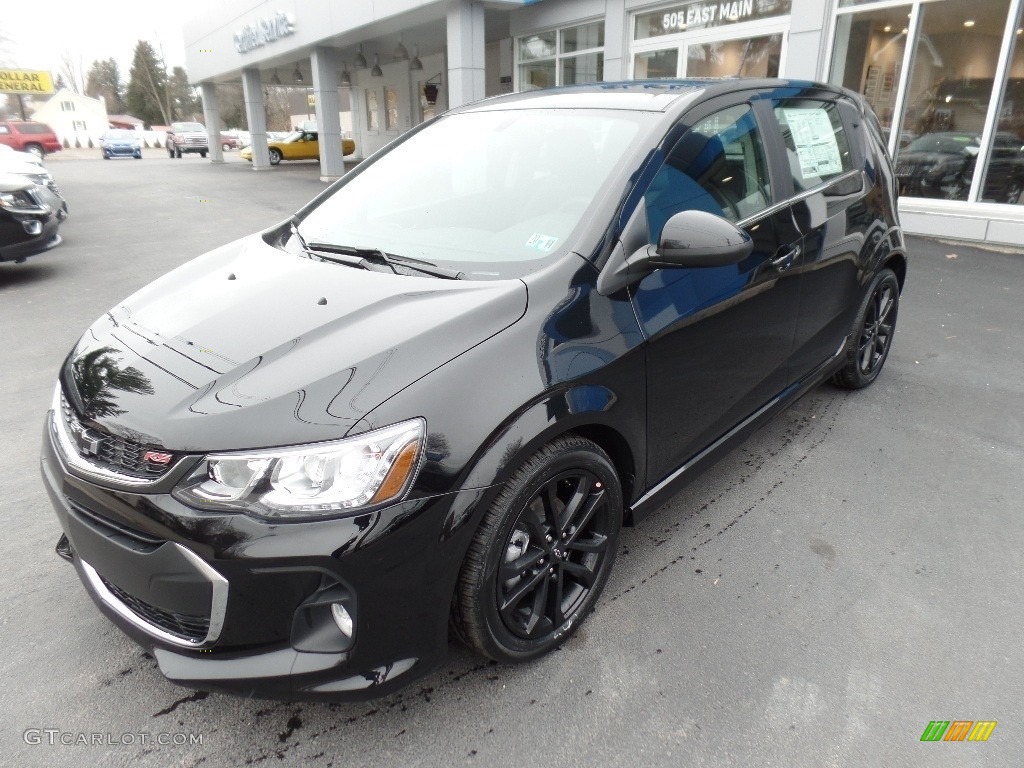2020 Sonic Premier Hatchback - Mosaic Black Metallic / Jet Black photo #3