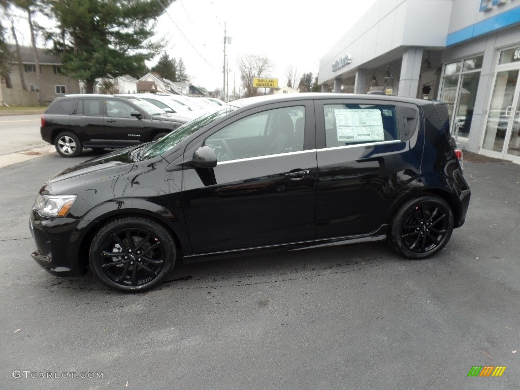 2020 Sonic Premier Hatchback - Mosaic Black Metallic / Jet Black photo #4
