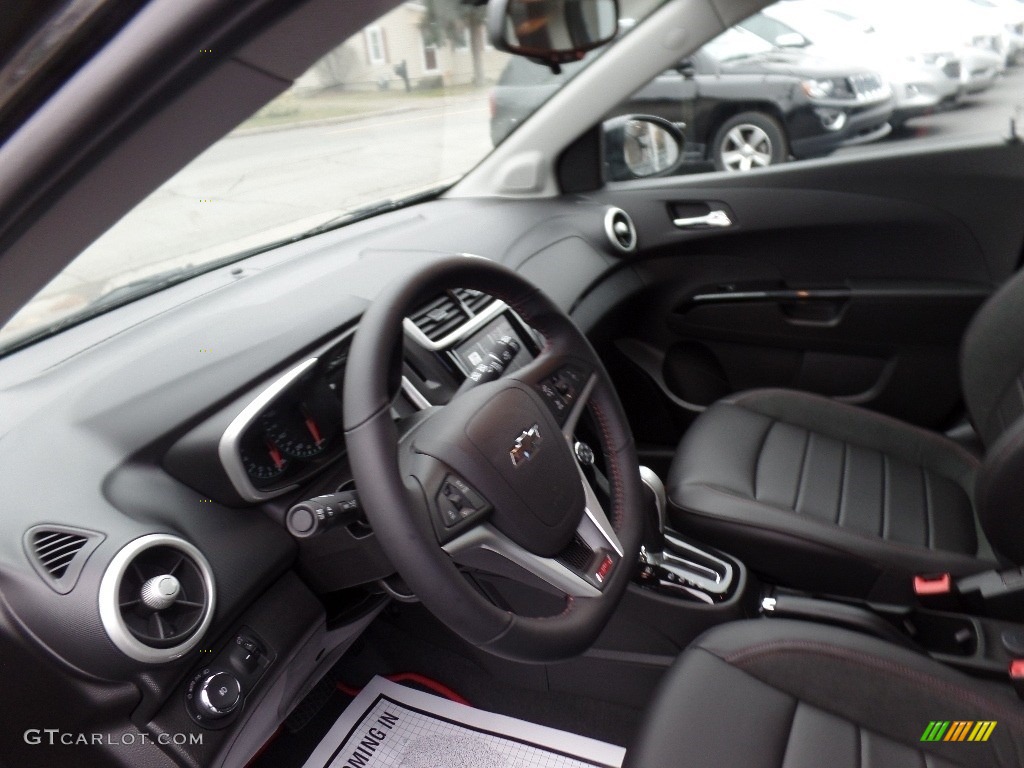 2020 Sonic Premier Hatchback - Mosaic Black Metallic / Jet Black photo #17