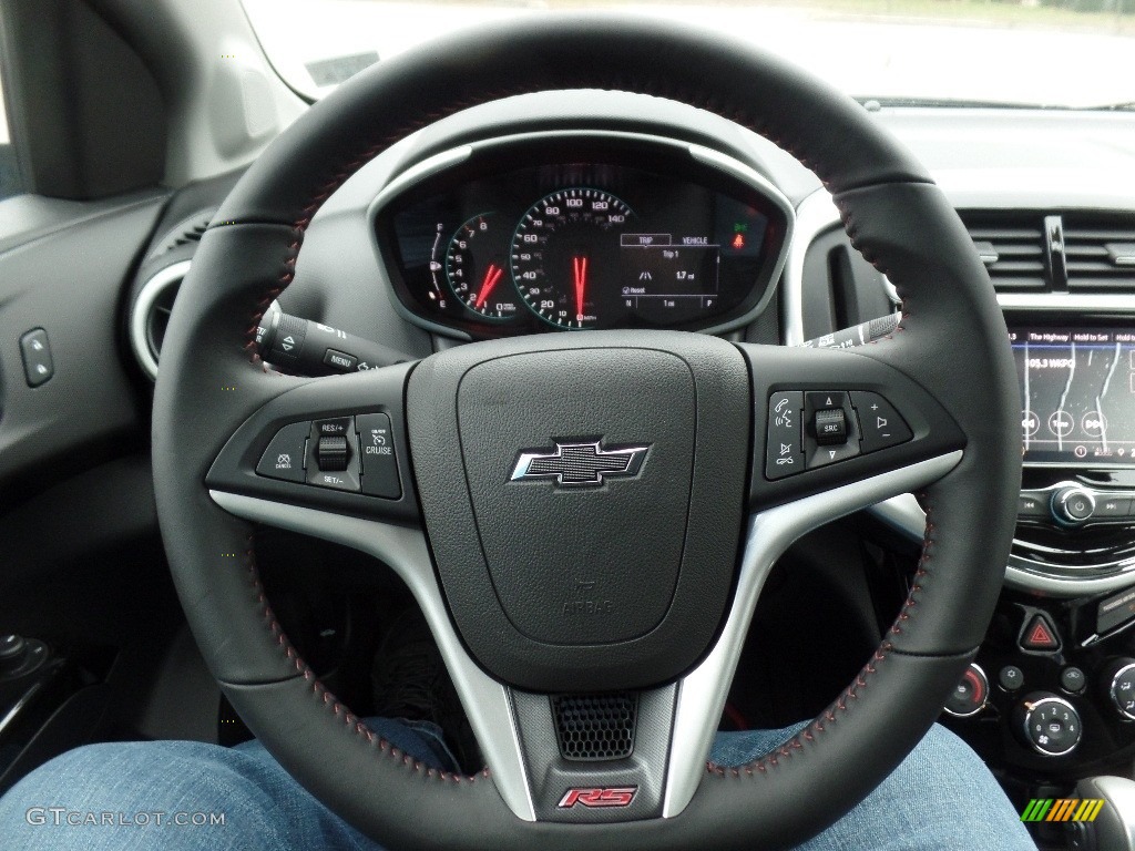 2020 Sonic Premier Hatchback - Mosaic Black Metallic / Jet Black photo #23